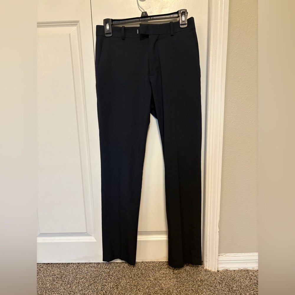 Perry Ellis Navy Dress Pants Sleek Formal Style